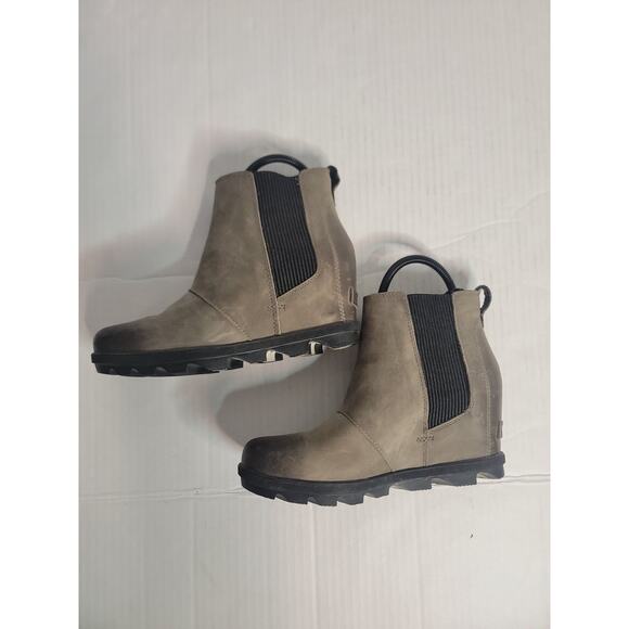 Sorel Womens Joan Of Arctic Wedge II Chelsea Boots (NL3022-052) size 9.5 Gray - Picture 4 of 10
